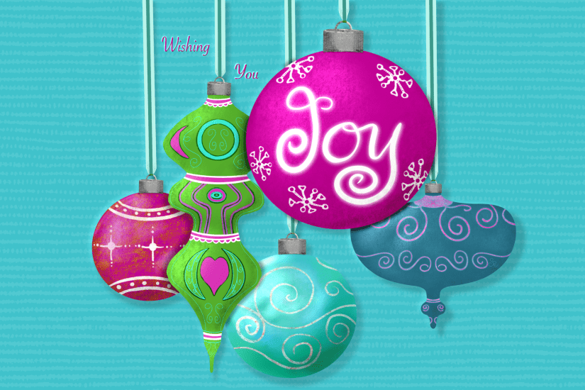 ornaments for the joyful holidays by Sheri Edwards