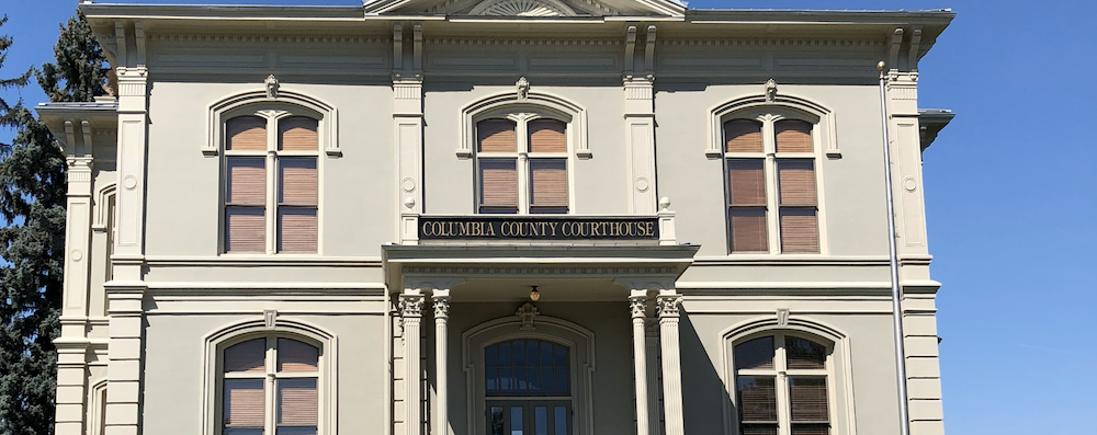 courthouse sign: Columbia County Courthouse