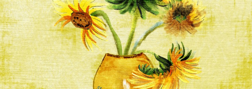 my version of Van Gogh sunflowers