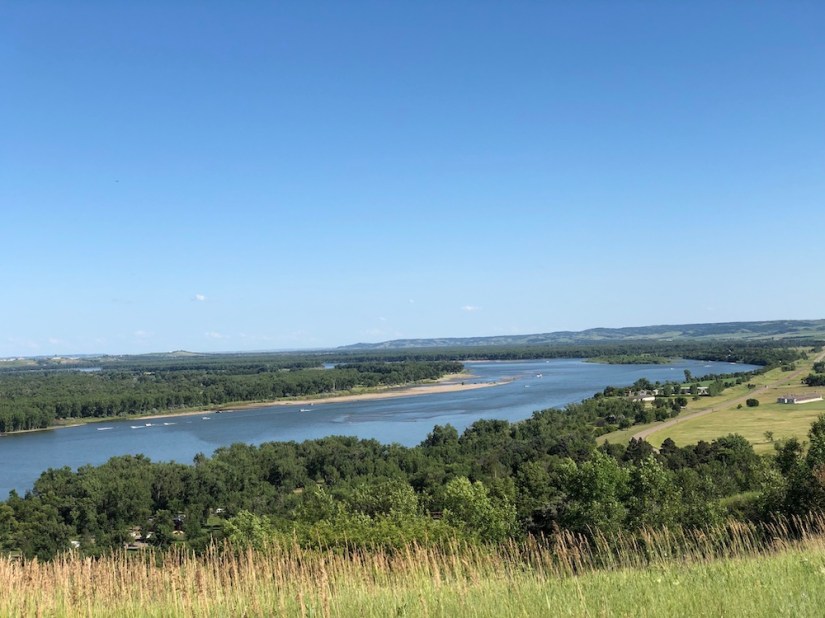 cottonwoods along the Missouri River south of Mandan, North Dakota