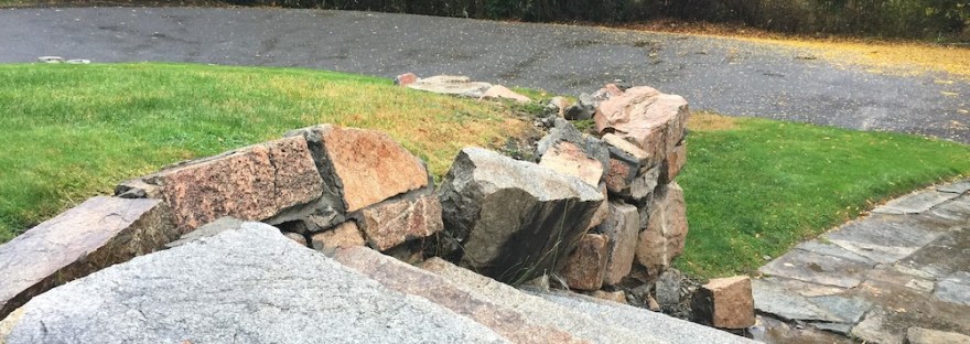 rock stairs, path, and walls installed by CCCs in the 1930s.