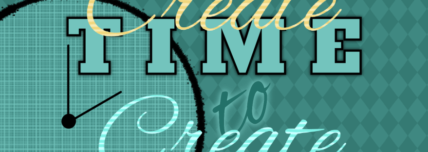 artistic illustration-- A clock at 2: Create Time to Create