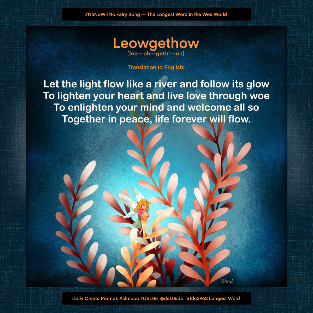 red fern fronds with tiny fairy friend singing in the fronds.