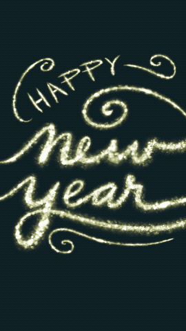 Happy New Year fireworks gif