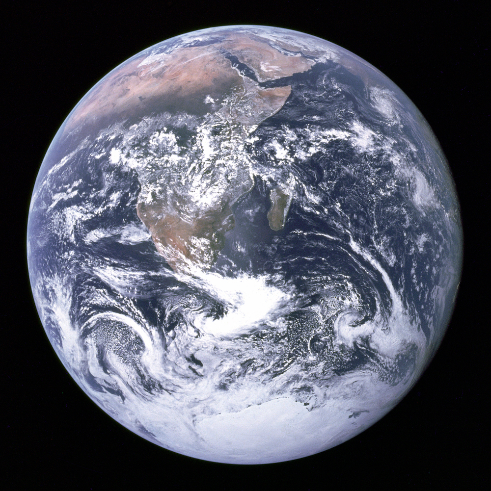 The Earth-- the blue marble Wikimedia Public Domain
NASA/Apollo 17 crew; taken by either Harrison Schmitt or Ron Evans 1972