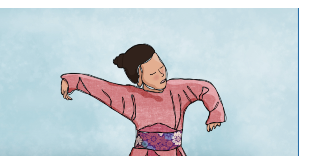 little dancer in pink dress