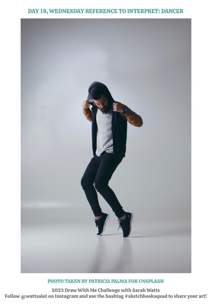 Lone male dancer on tip toes in a grey toned room