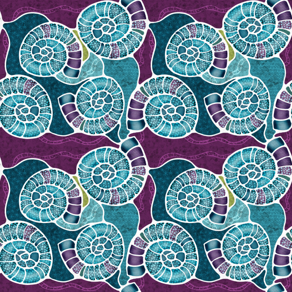 January 2023 Temperature Design 2x2 for Coulee Dam, WA in nautilus pattern