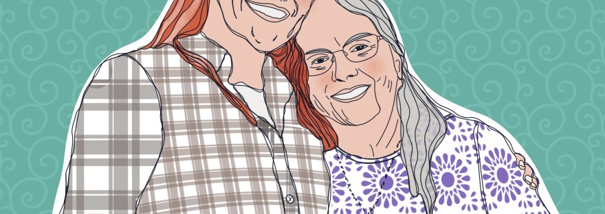 portrait of gramma [me], granddaughter, and great-granddaughter bump :)