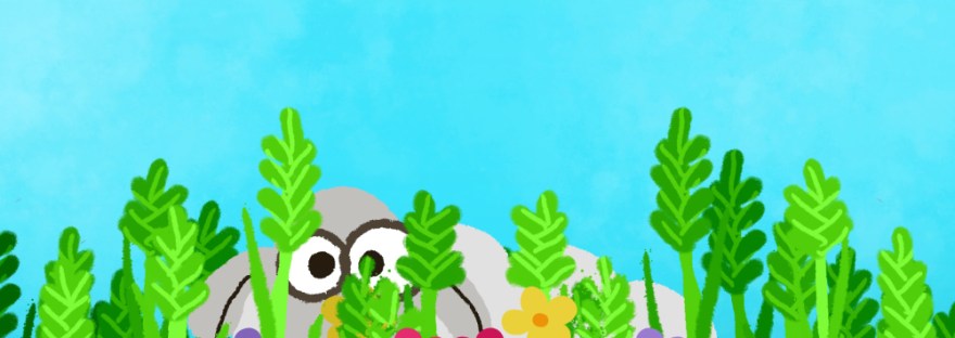 Sheep in wheat field with wild flowers