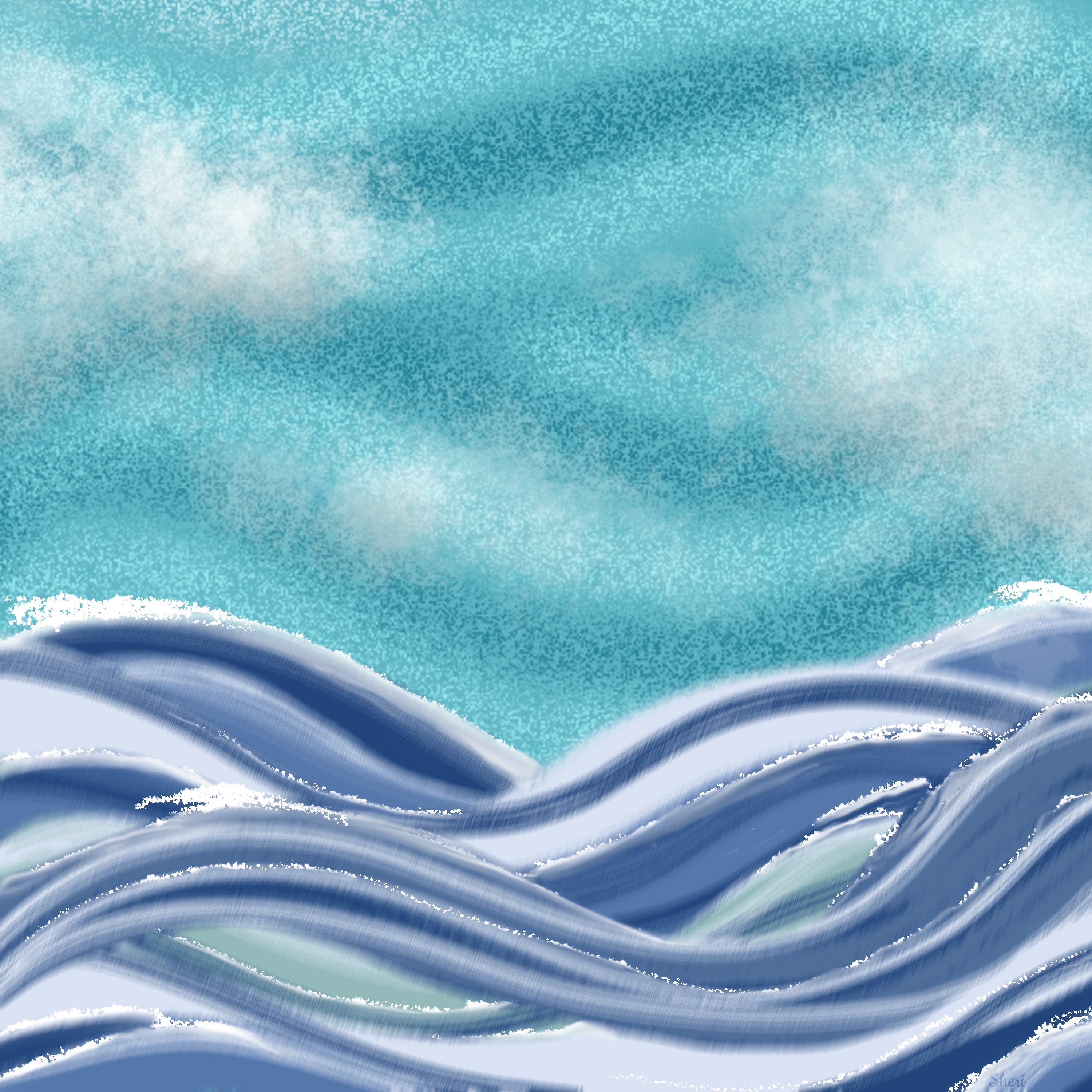 Oceans of air and water flow