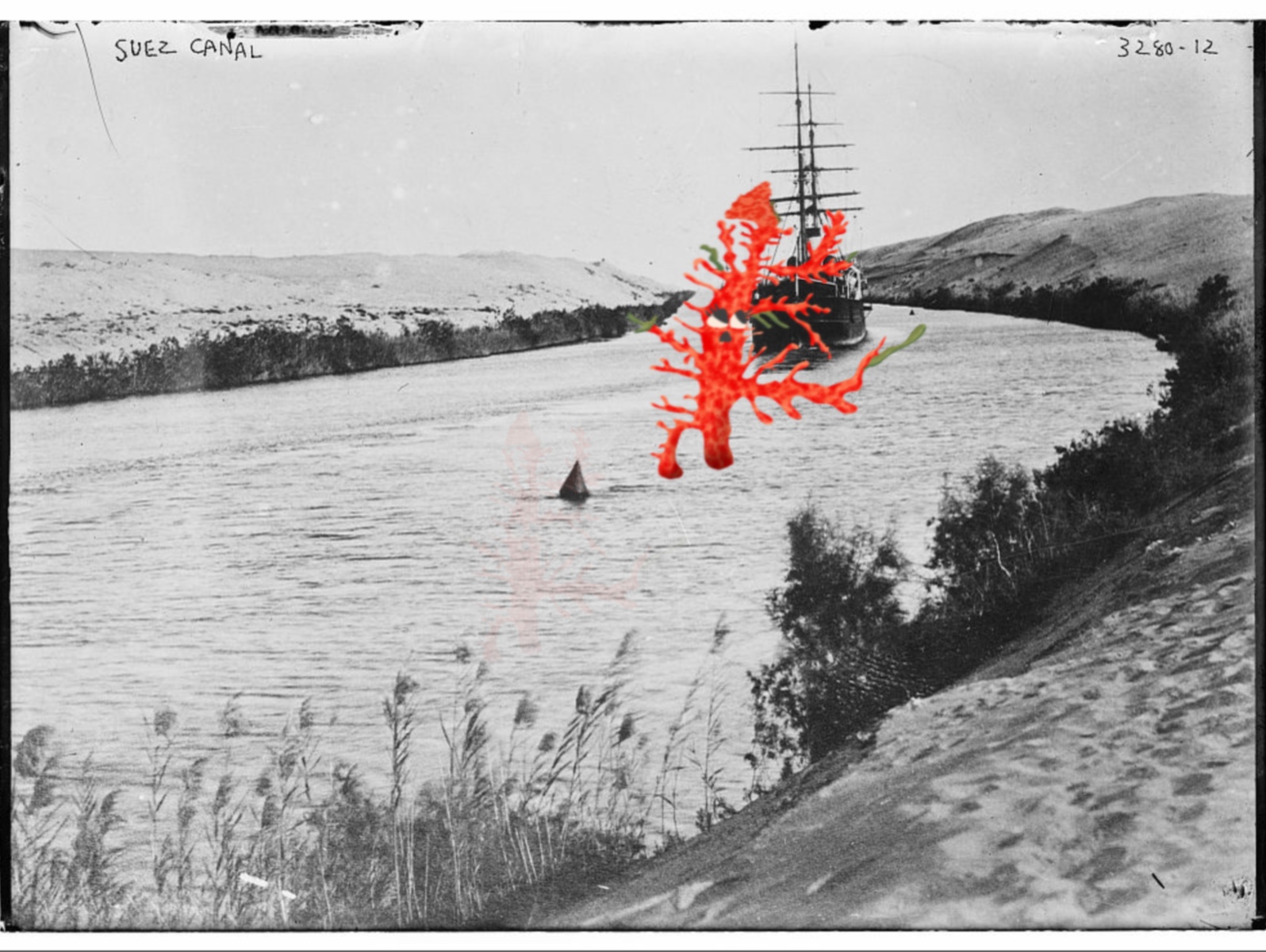 Sea coral monster: Suezy Coralsquatch in the Suez Canal