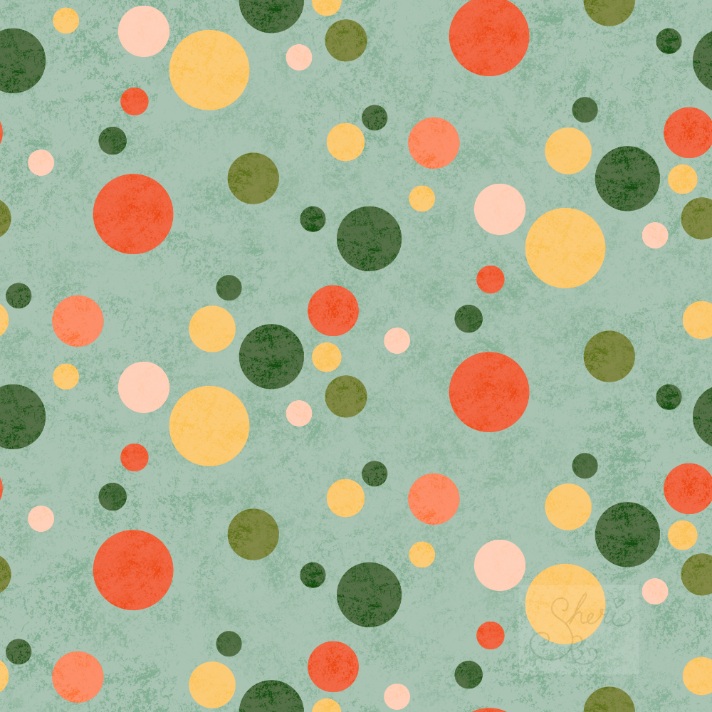 dots in the sea / hermit crab colors
