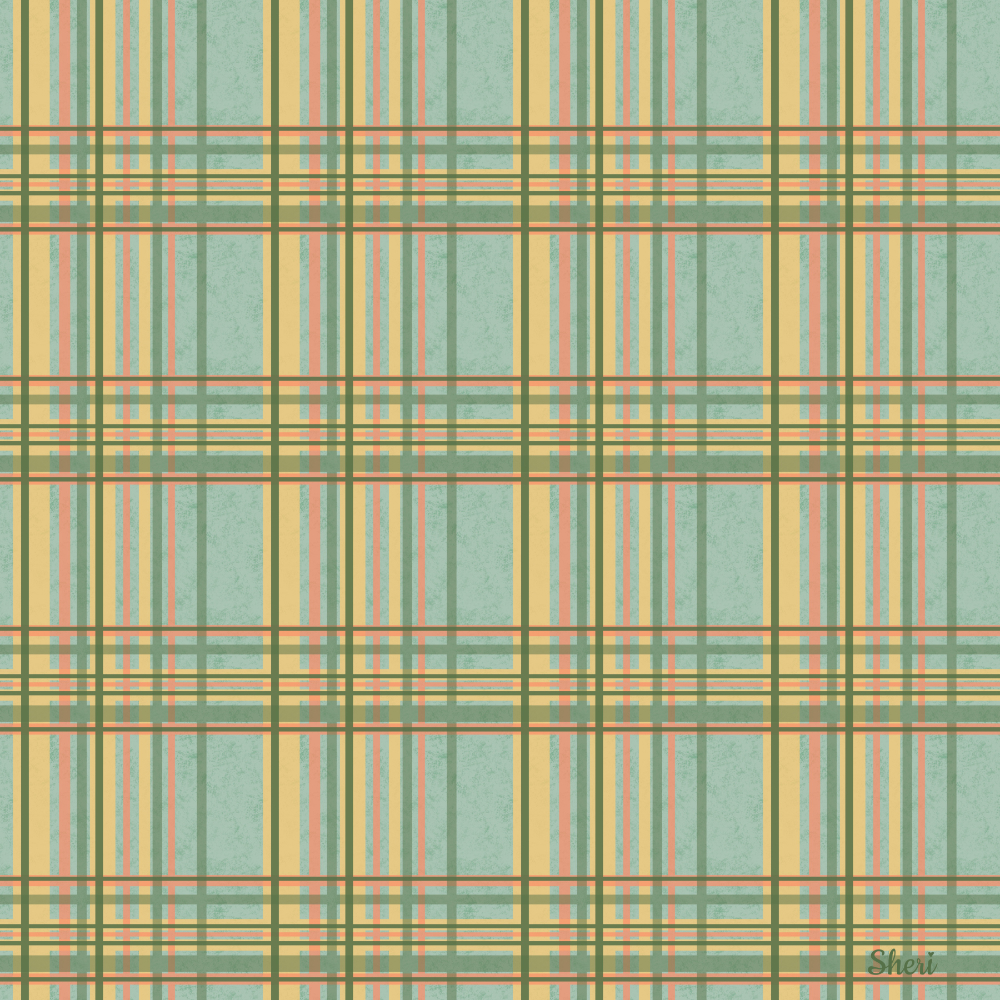 Mesh: A spring and fall plaid— a network of colored lines