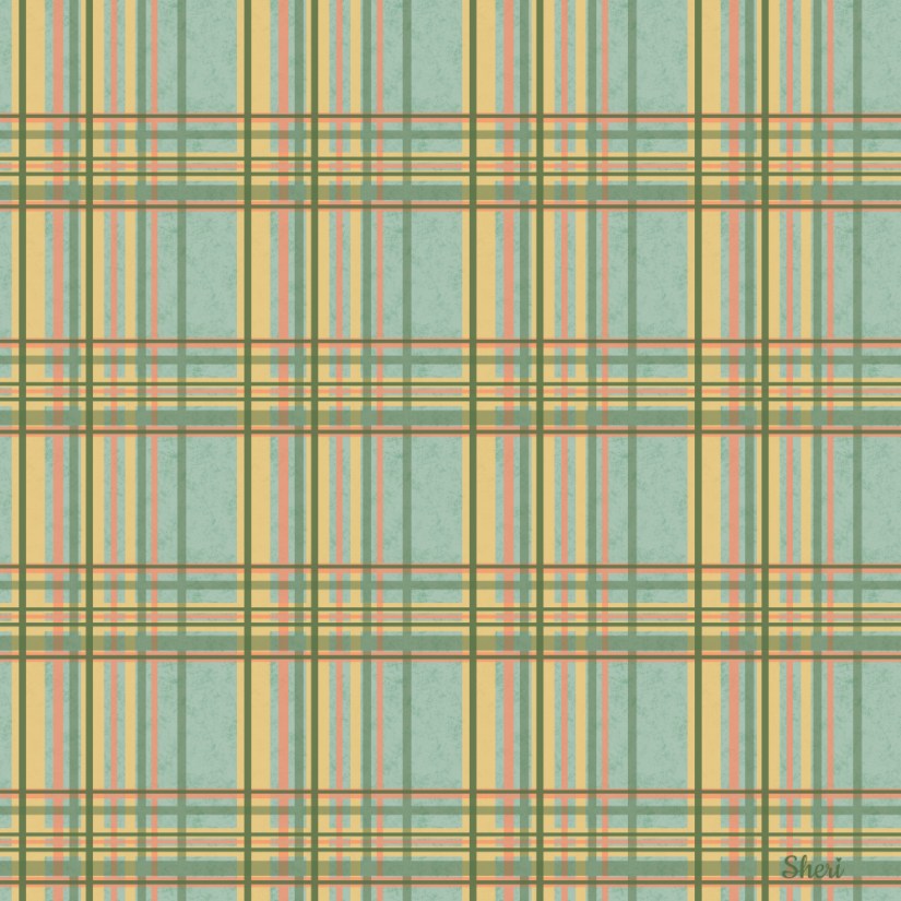 Mesh: A spring and fall plaid— a network of colored lines