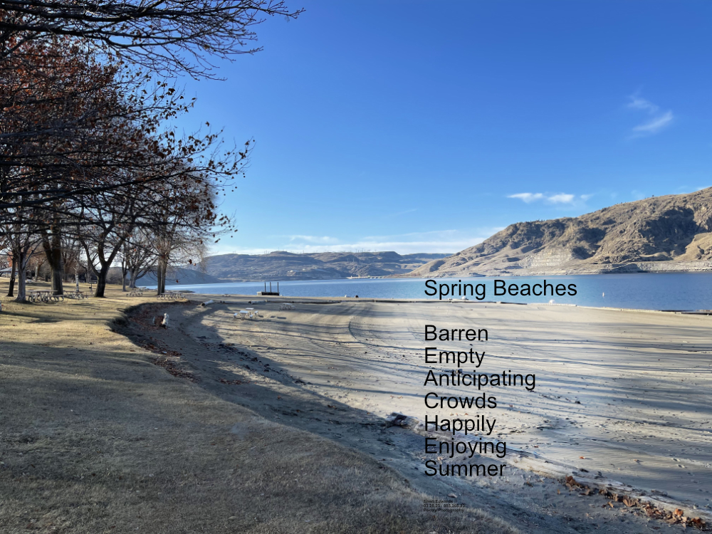 Lake Roosevelt Recreation Area at the beginning of spring, waiting for the summer crowds