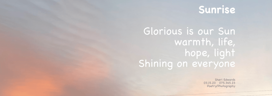 sunrise on the hill out my window one morning this week