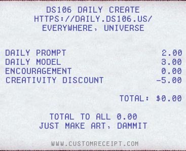 DS106 Daily Receipt 