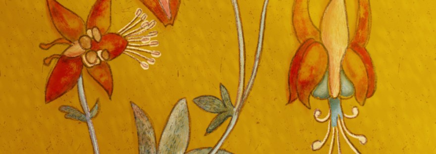 Columbine in Vintage Look with @lisaglanz Vintage Tales brush set, Procreate App