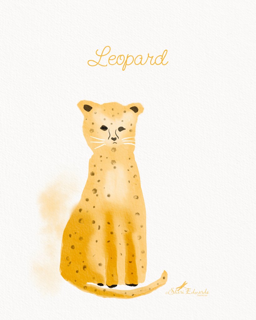 Watercolor leopard [Procreate]