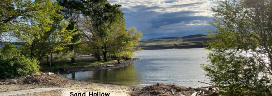 Swim, picnic, enjoy the cool! Everyone welcome for the day or to camp. New from Grant County PUD near Beverly, WA. Sand Hollow Recreation Area on Wanapum Reservoir, just south of the Vantage I-90 bridge on the east side of the Columbia River.