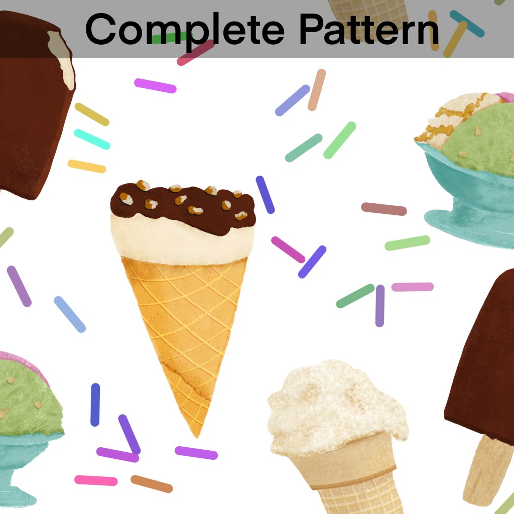 illustration of complete pattern, with corrected motif
