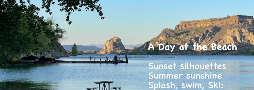 Banks Lake, Steamboat Rock State Park Boat Launch at sunset