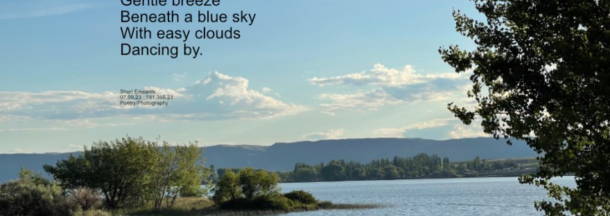 A view of Steamboat Rock State Park from across the lake at Devil’s Punchbowl waterfall.