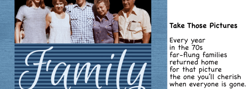 1970s of my family: Bill, Sheri [me], Chuck, Mom Ruth, and Dad Charles.