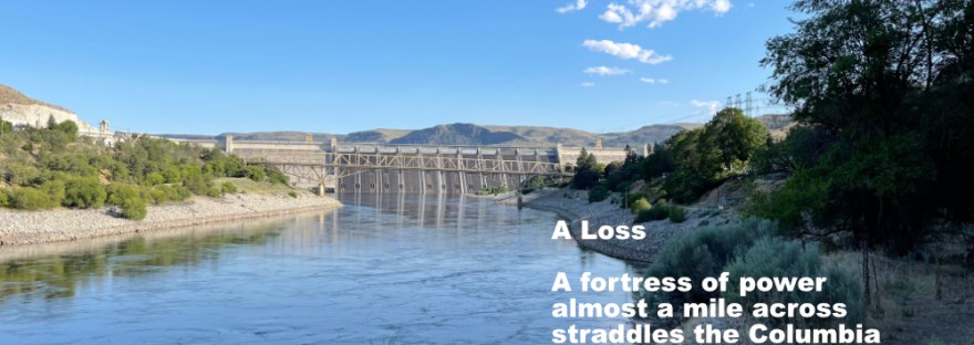 a mile downstream from Grand Coulee Dam