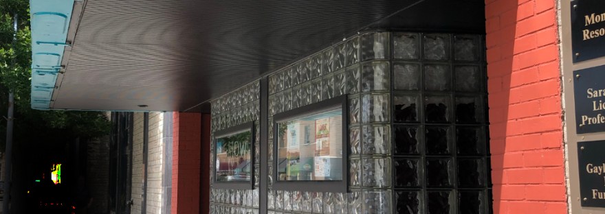 Daily Note Every day, a photograph, a poem. Poetry Architecture Architectural style Art Deco meets comic Bold, simple, color Clean lines Clean frontage: An invitation Sheri Edwards 08.17.23 229.365.23 Poetry/Photography #clmooc #smallpoems #poetry23 #architecture