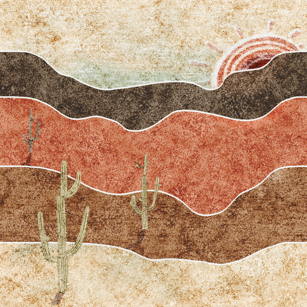 Desert Sun illustration by Sheri Edwards