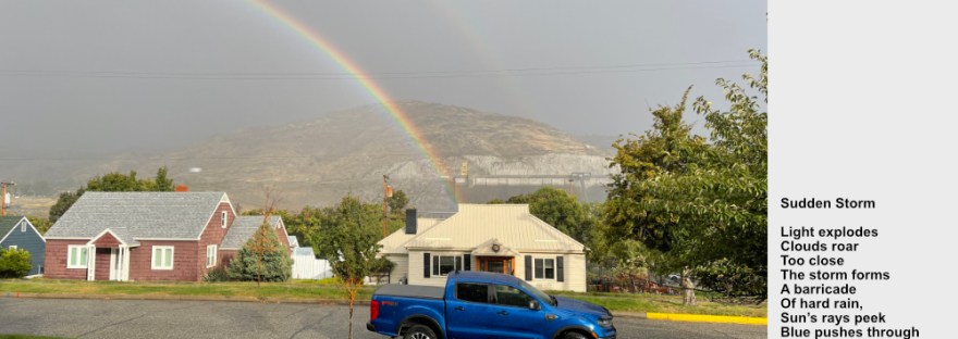 Double rainbow after sudden storm