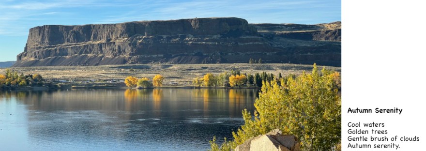 Banks Lake and Steamboat Rock in October, 2023