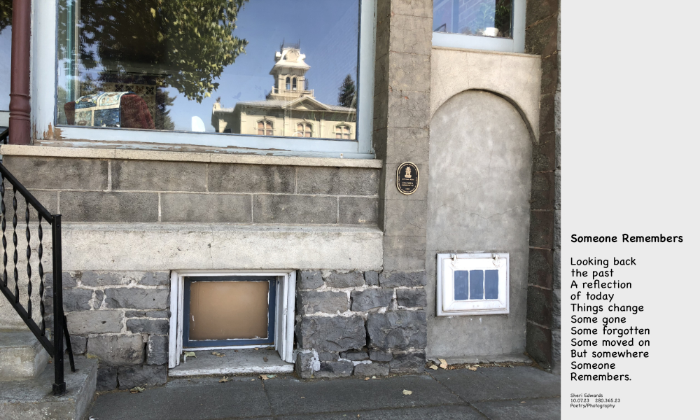 The former home of the Columbia Chronicle in Dayton, Wa, now a quilting shop.