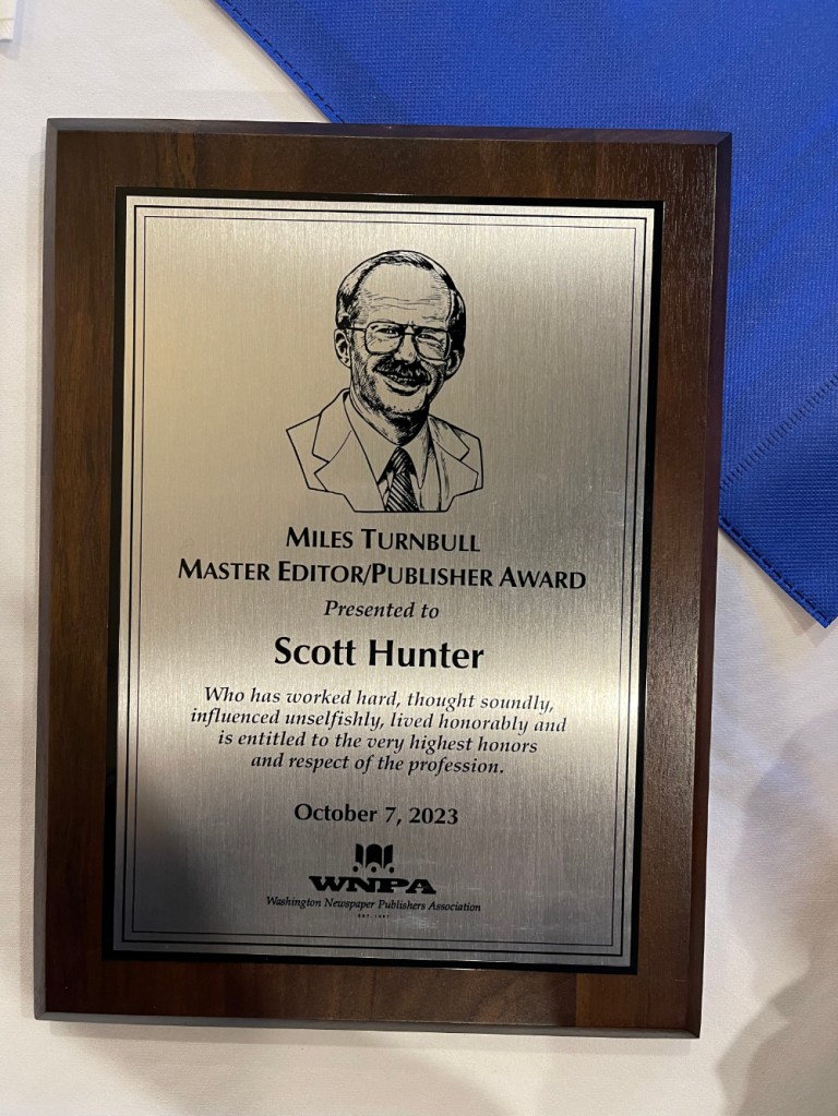  the WNPA Miles Turnbull Master EDitor/Publisher Award