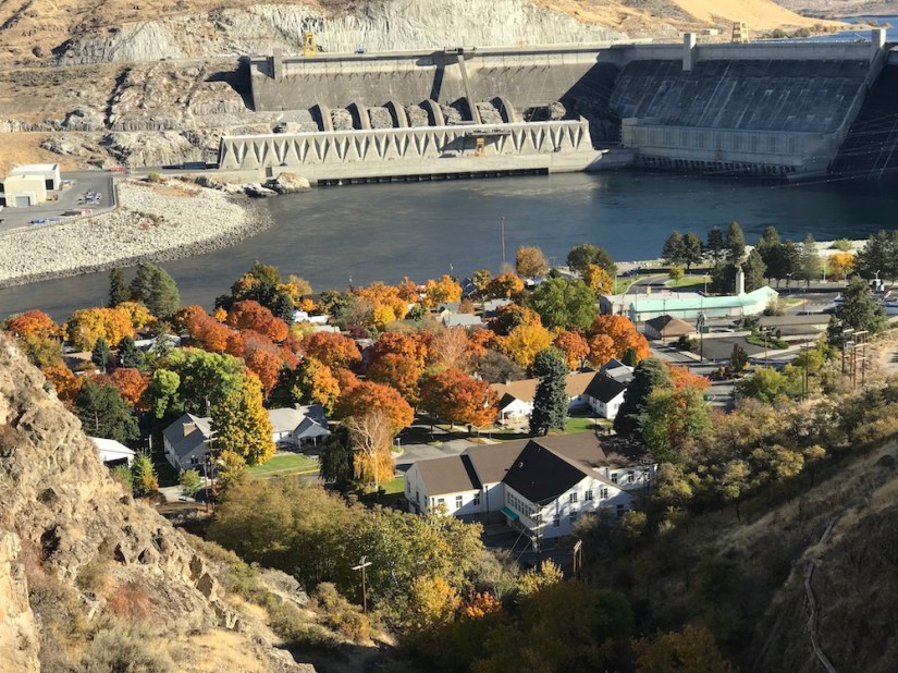 Coulee Dam below Grand Coulee Dam