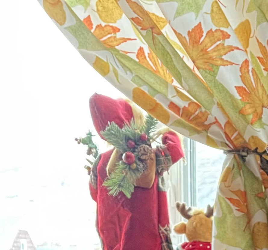 our autumn leaves curtains by Sheri42 from Spoonflower