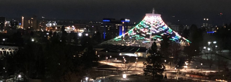 Holiday lights; Spokane; 12.28.2019