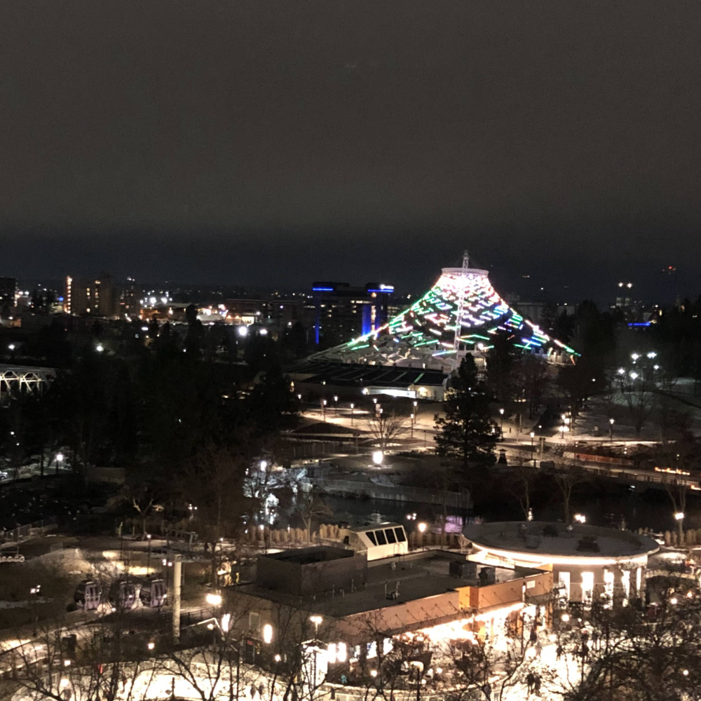 Holiday lights; Spokane; 12.28.2019