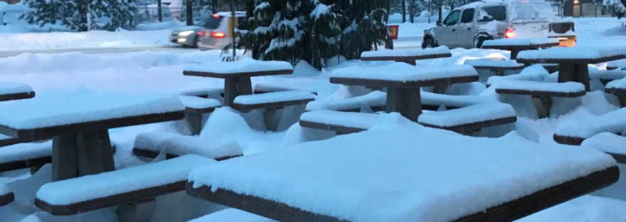 December 29, 2017 in Leavenworth, Wa at 3:18 pm. A snowy day.