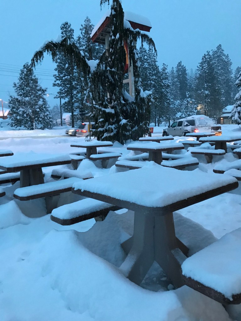 December 29, 2017 in Leavenworth, Wa at 3:18 pm.  A snowy day.