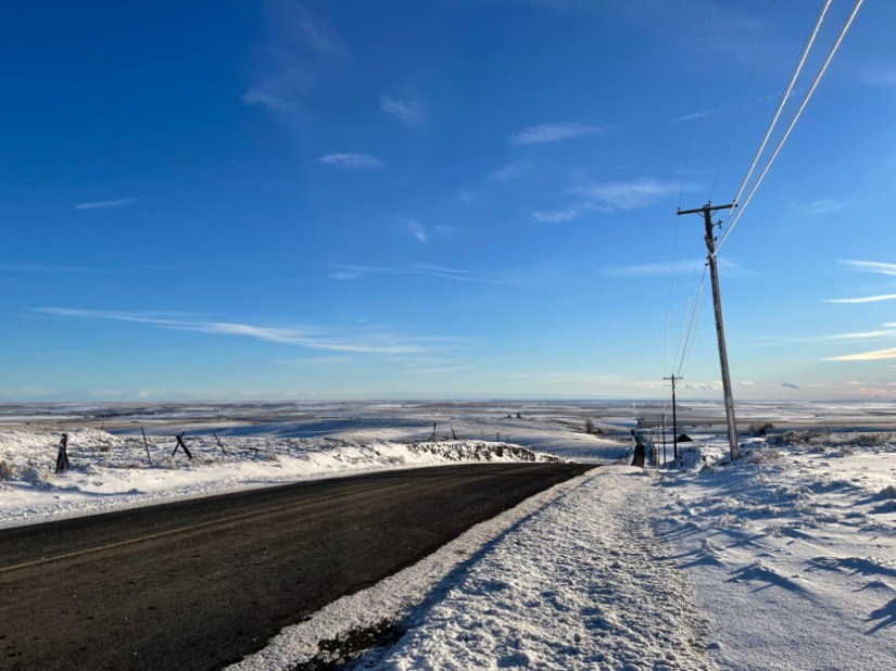 Road to Almira, Dec, 2021