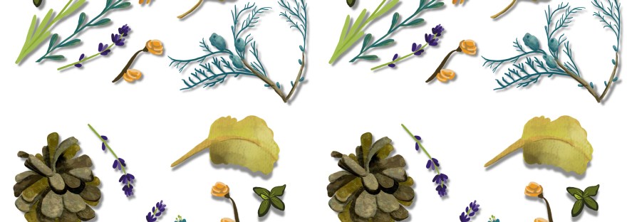 illustrated pattern from nature