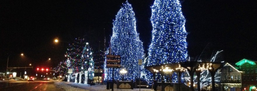 Leavenworth, WA January 16, 2015 Holiday Lights still shining