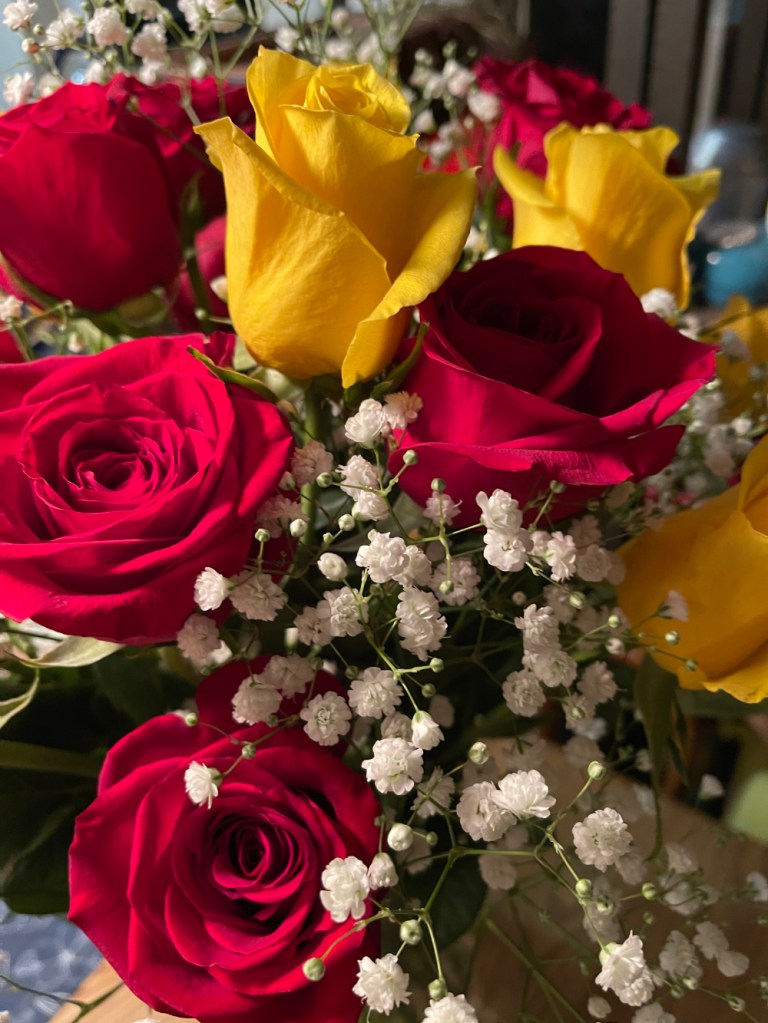 my birthday bouquet from son Greg