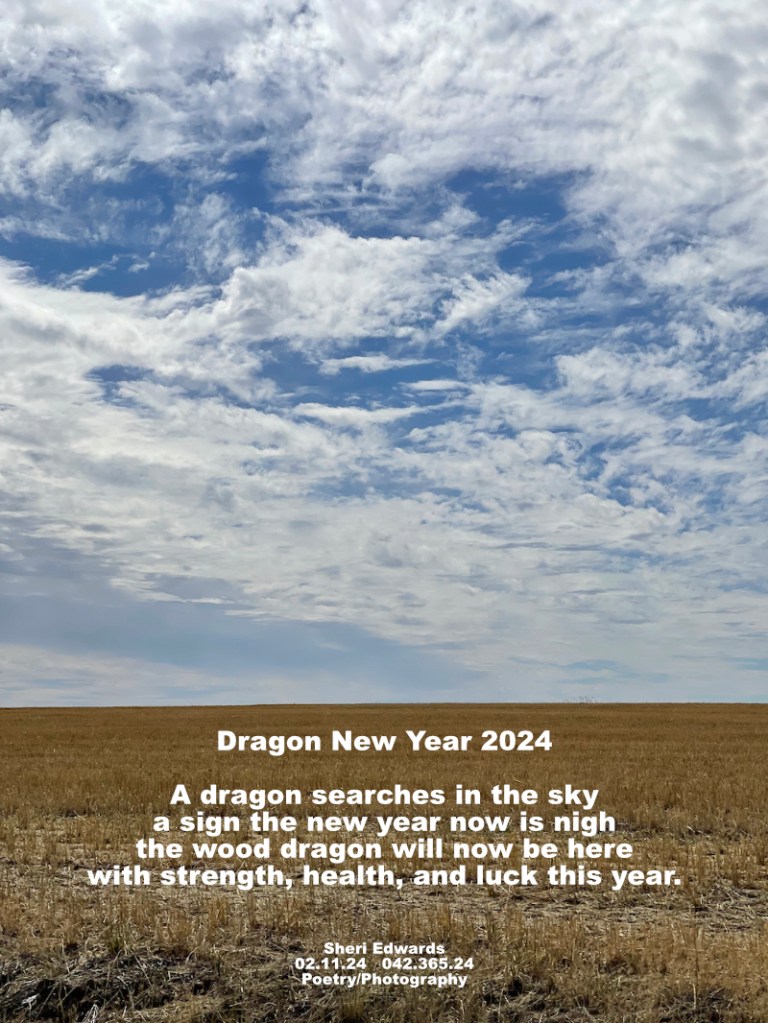 dragon cloud in the sky above the harvested wheat field; September, 2023 and the poem