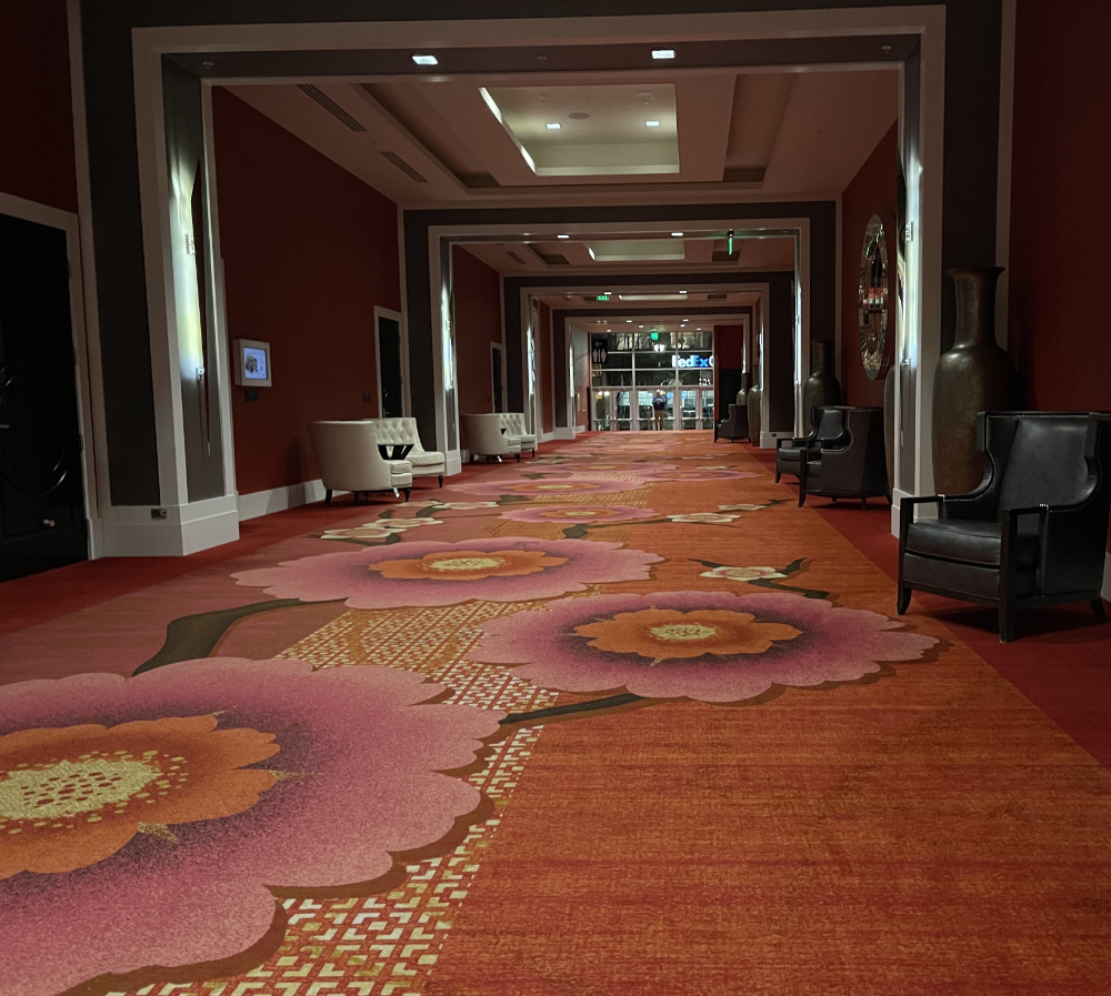 Conference Hallway from lobby, Davenport Grand, Spokane, March 2 2023