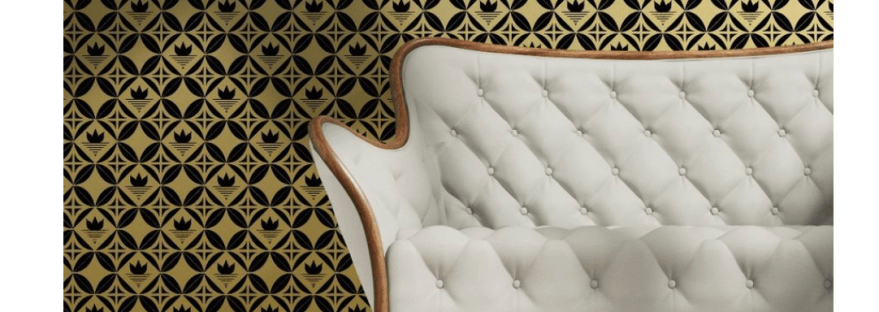 screen of mockup on Spoonflower wallpaper