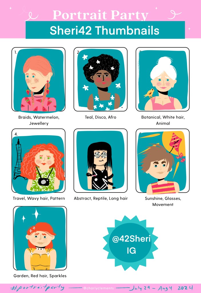 thumbnails by Sheri42 for #portraitparty by @charlyclements July 29- August 4, 2024